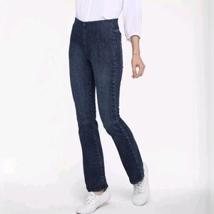 NYDJ Spanspring Pull On Slim Bootcut PL Decker Dark Blue